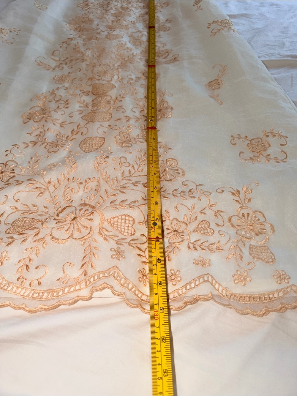 Traditional Filipiniana Dress Ivory with gold embroidery - Picture 14 of 16